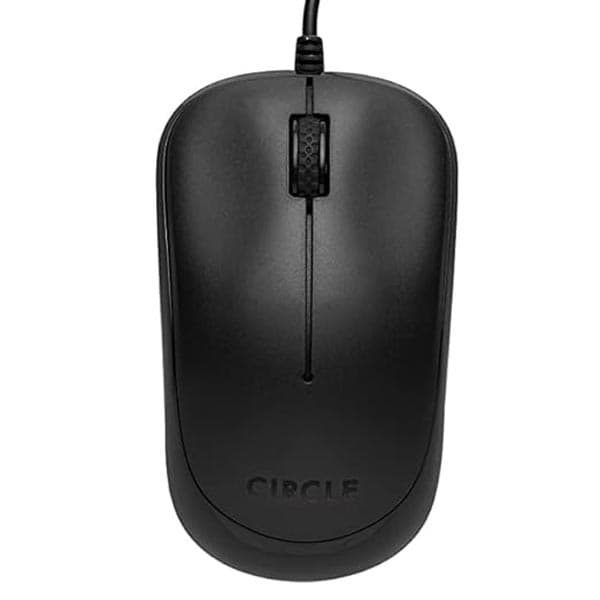 CIRCLE Cm-327 Optical Input Mouse, USB, Black - 1