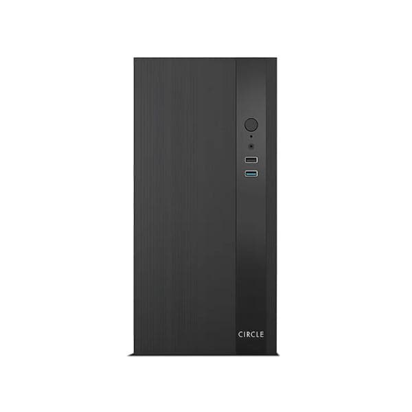 Circle MINI ME 3.0 CPU Cabinet - Black | Compact and Efficient Micro ATX Case - 2
