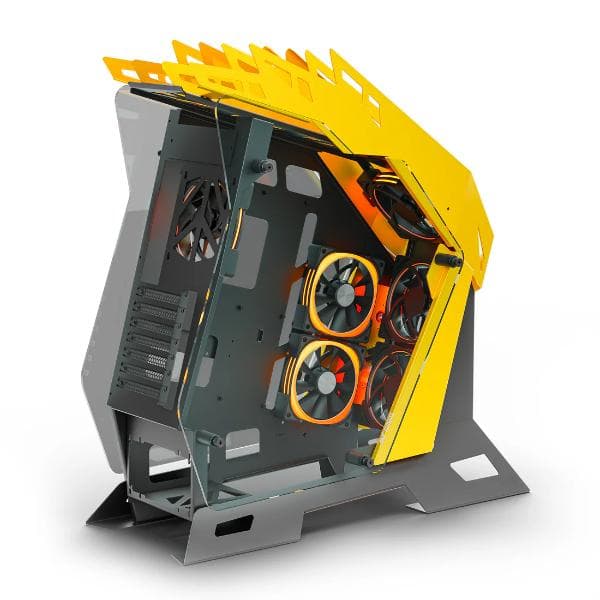 Ant Esports Cypher G7 Cabinet Black-Yellow - 3