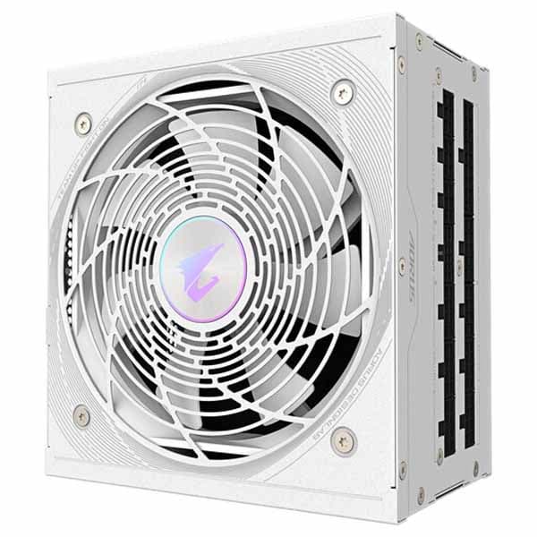 Gigabyte AORUS ELITE ICE 1000W 80 PLUS Platinum Modular ATX Power Supply (White) - 2