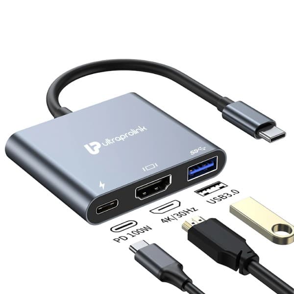 Ultraprolink Smart Hub 3 in 1 USB Type C UM1044 - 1