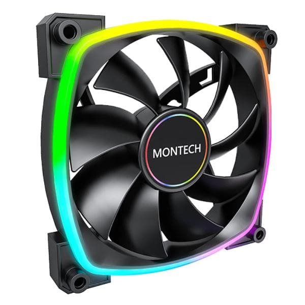 Montech AX140 ARGB 140mm Black PWM Fan - 1