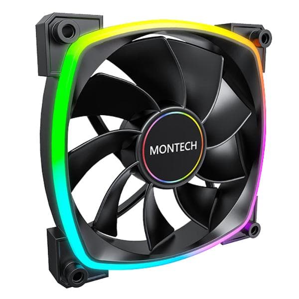 Montech RX140 ARGB 140mm Black PWM Fan - 1