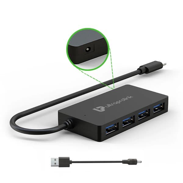 Ultraprolink iExpand USB Type C 3.1 (Gen 1) to USB-A 3.0 Hub 4 Port Expander UL1054