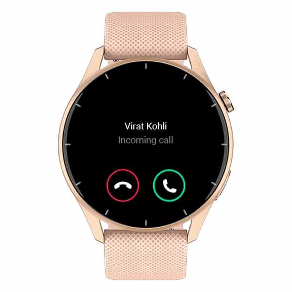Noise Fit Crew 1.38" Display Metallic Finish Smartwatch (Rose Pink) - 2