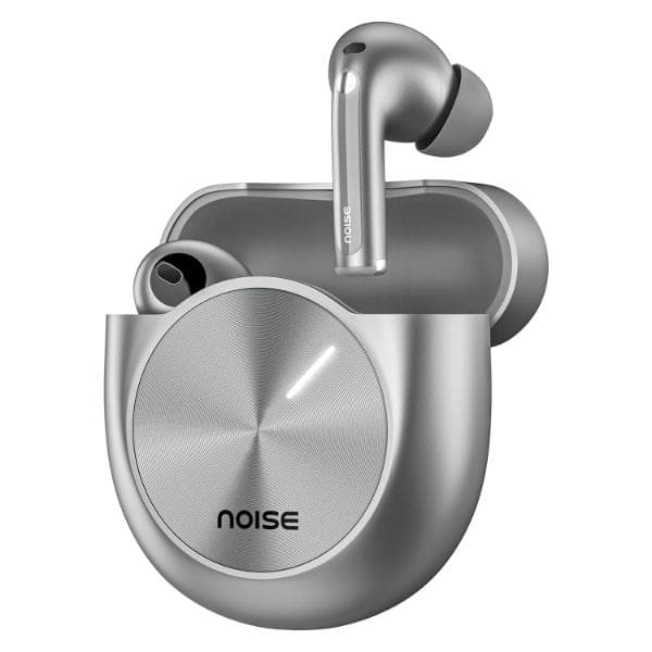 Noise Master Buds, Sound by Bose in-Ear Bluetooth Earbuds, Up to 49dB Adaptive ANC, LHDC 5.0, Immersive Spatial Audio, 44H Playtime with 6 mic ENC, Dual Pairing, IPX5 Ear Buds TWS (Silver) - 1