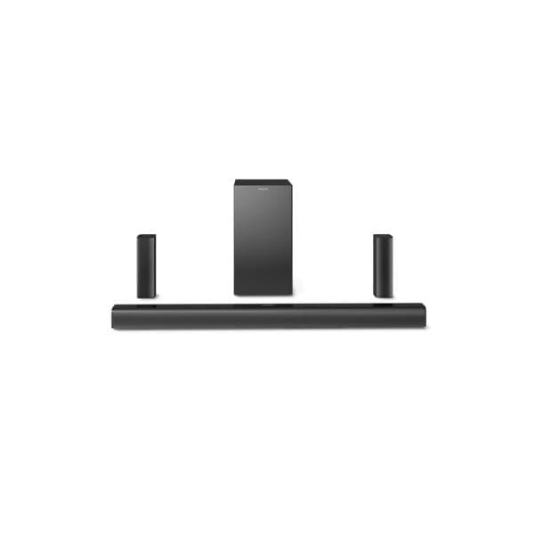 PHILIPS Audio TAB4519/94 5.1CH Soundbar with Wireless Satellites and Subwoofer, Bass Boost, 150W RMS Output, HDMI ARC, Optical, Bluetooth v5.0, Wall Mount and AUX-in for Easy Connection (Black) - 1