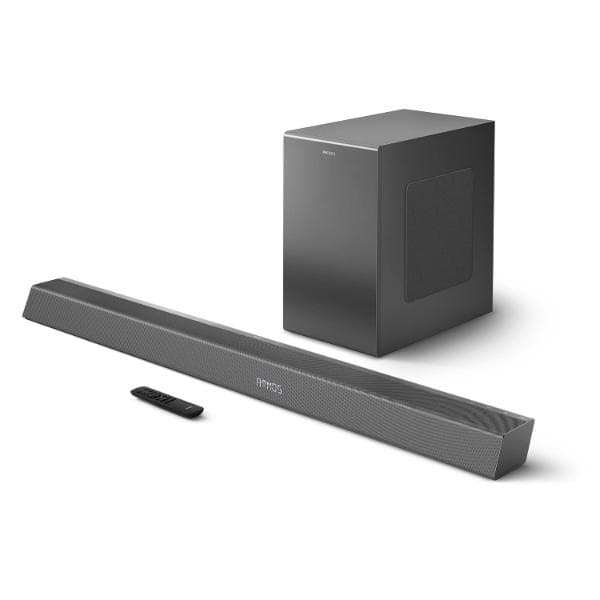 PHILIPS Soundbar TAB8947 5.1 Ch (3.1.2) 660W (Black) Dolby Atmos, Wireless Subwoofer UP-Firing Speakers,Virtual Surround, Built-in Chromecast, AI Voice Assistant - 1