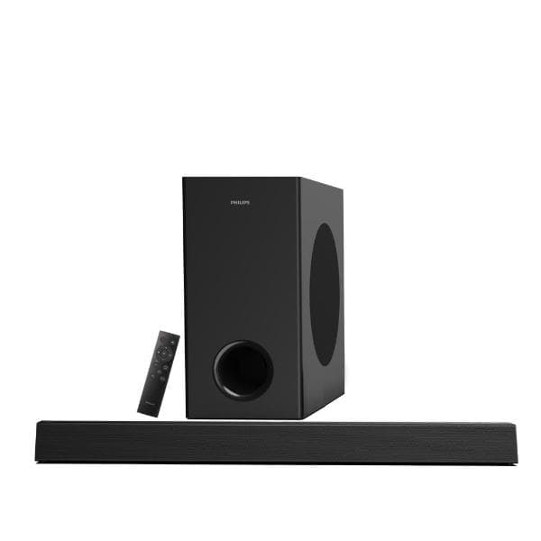 PHILIPS TAB7007 2.1 CH 240W Dolby Digital Plus Bluetooth Soundbar V5.3 with Extra bass, Wireless subwoofer, Multi-Connectivity Option with Supporting USB, HDMI, AUX & Remote Control (Black) - 1
