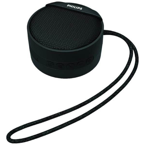 Philips Audio Bt40Bk/94 Bluetooth Portable Wireless Speaker With Carrying Strap, Built-In Mic And Sd Card Slot (Black) - 1