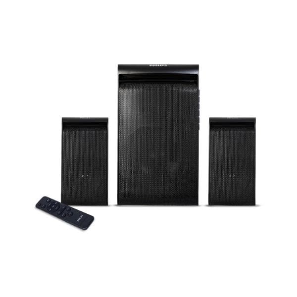 Philips Audio TAV5257 45W 2.1 Channel Wireless and Wired Multimedia Computer Speaker, Multi-Connectivity Option with Supporting USB, Bluetooth, AUX, FM & Remote Control (Black) - 1