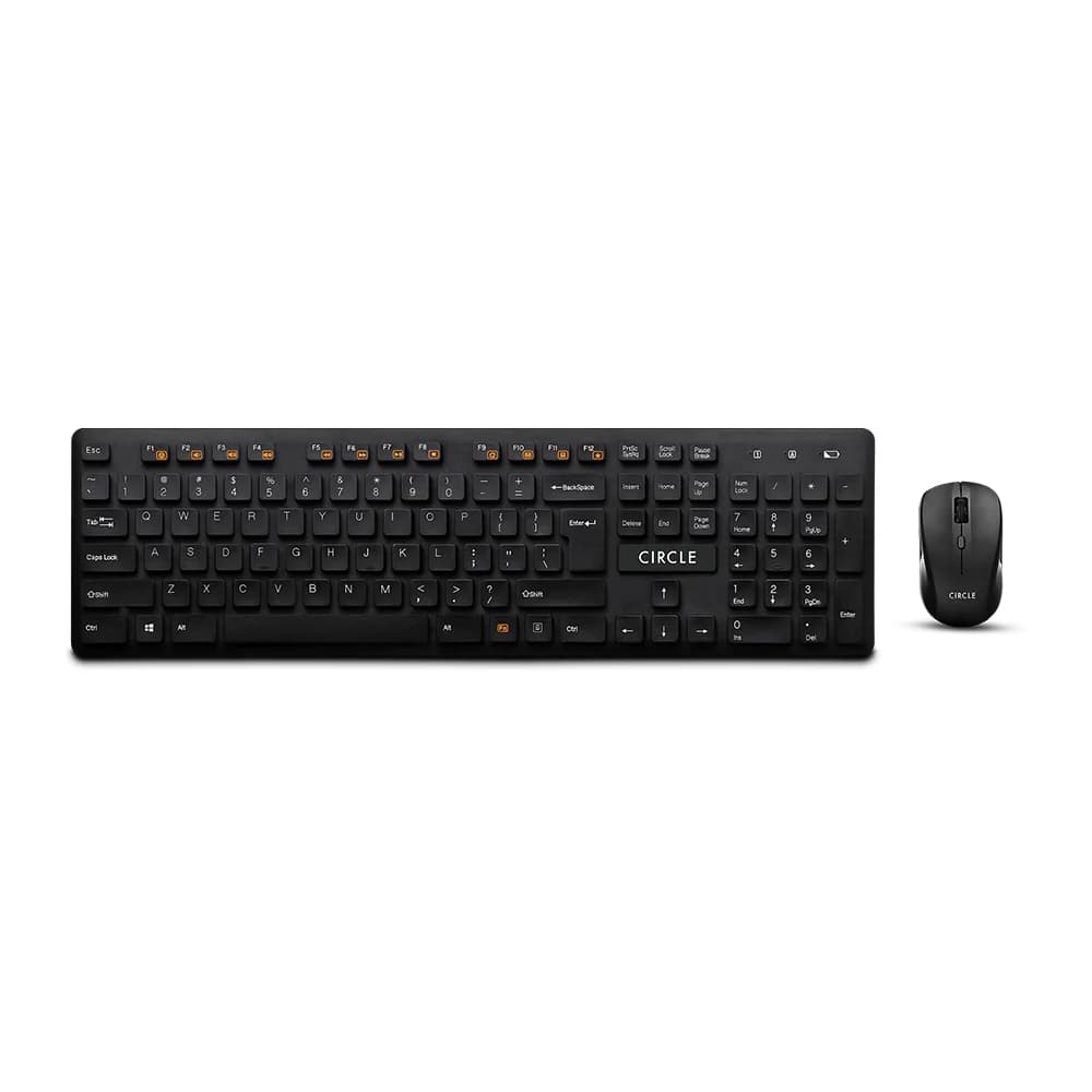 Circle Rover A7 Wireless Combo Keyboard - Black - 1