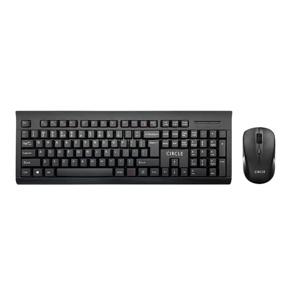 Circle Rover A9 Wireless Keyboard & Mouse Combo - Black