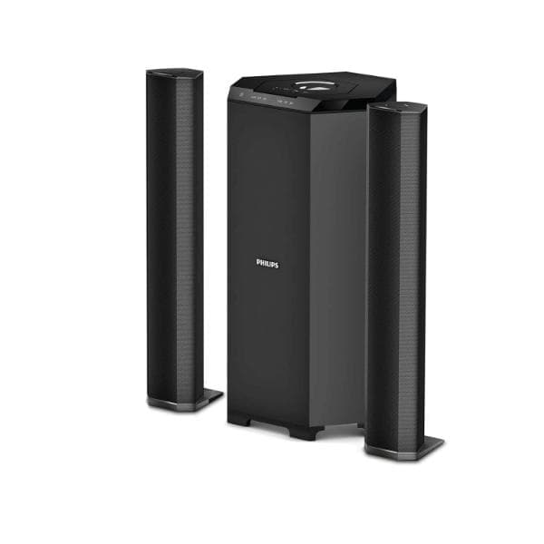 Philips Convertible Soundbar MMS8085B, 2.1 Channel with Multiple-Connectivity Option,USB in, Bluetooth Connectivity 80 Watt (Black), Superior Sound - 1