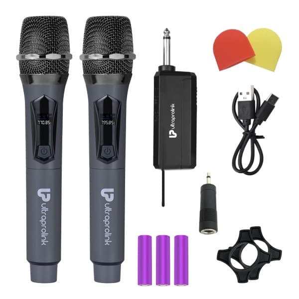 ULTRAPROLINK Sonic Duet Dual Dynamic Wireless Microphone & Receiver Set