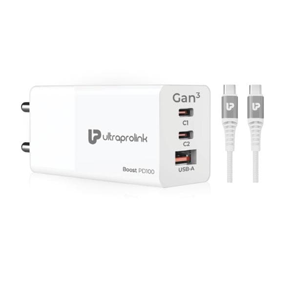 UltraProlink Boost PD 100 3 USB Ports 100W GaN Travel Charger UM1184C