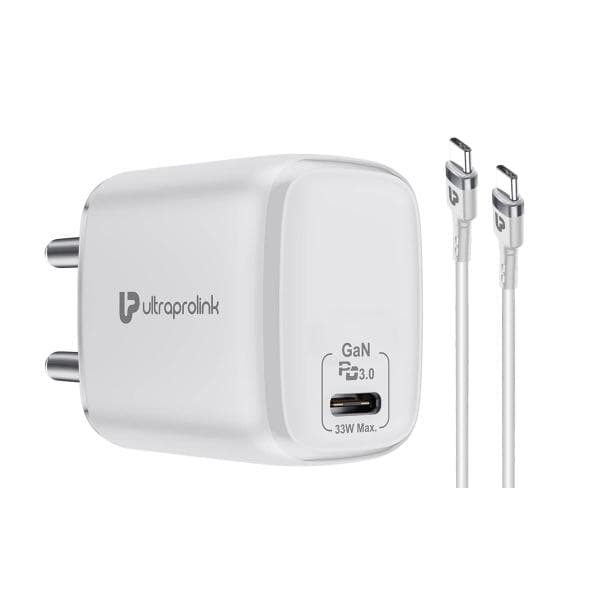 UltraProlink Boost PD33 33W Power Delivery GaN charger with Type C port UM1102W - 1