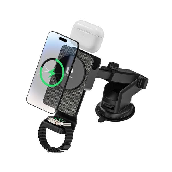 UltraProlink Vylis 20W Mag-Safe Wireless 3-in-1 Car Charger UM1140