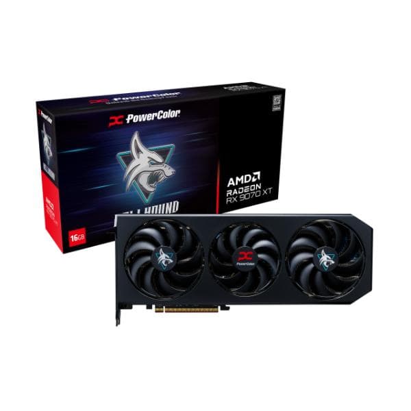 PowerColor Hellhound Radeon RX 9070 XT 16GB Graphic Card - 1