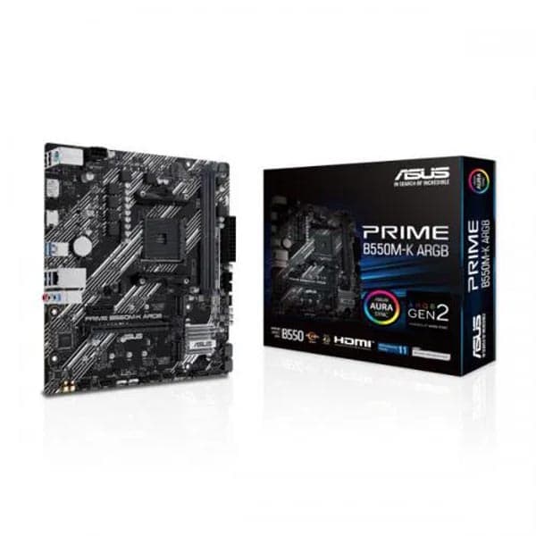 Asus Prime B550M-K ARGB M-ATX Motherboard - 1