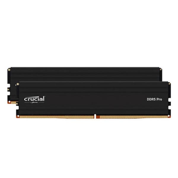 Crucial Pro 64GB Kit (2x32GB) DDR5 5600MT/s CL46 Desktop Memory (Black) - 1