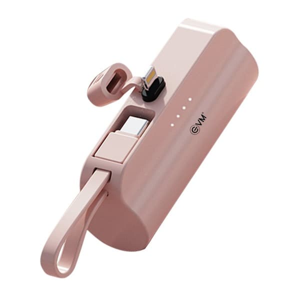 EVM ENLITE L 5000MAH POWER BANK, Pink - 1