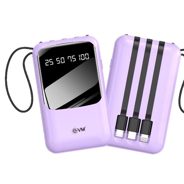 EVM EnCase Mini Power Bank 10000mAh, Purple
