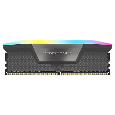 CORSAIR VENGEANCE RGB DDR5 RAM 16GB 5200MHz AMD EXPO Intel XMP 3.0 - Grey - 4