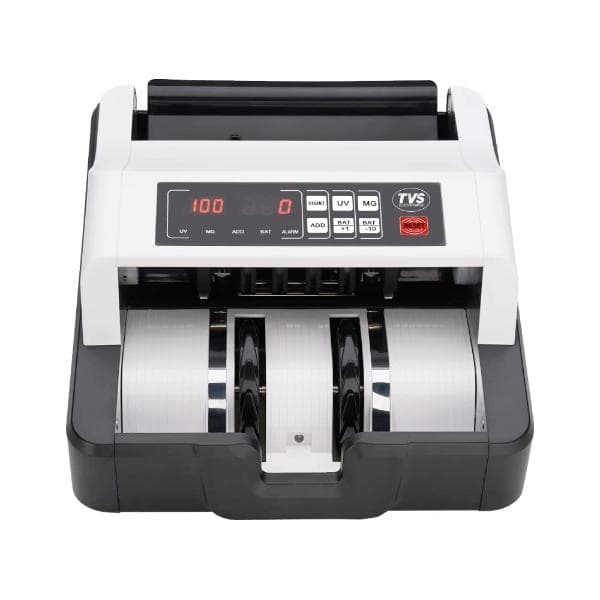 TVS ELECTRONICS 232 Classic Heavy-Duty Note Counter | Fully Automatic Money Counting Machine | 1200 Notes/Min Speed | Mg, UV & IR Fake Note Detector | Compatible with New & Old Currency Counter - 1