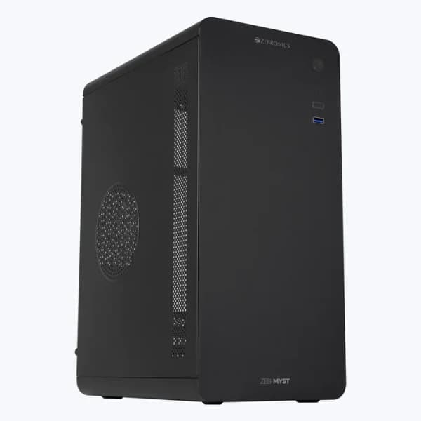 ZEBRONICS MYST mATX Cabinet Black - 1