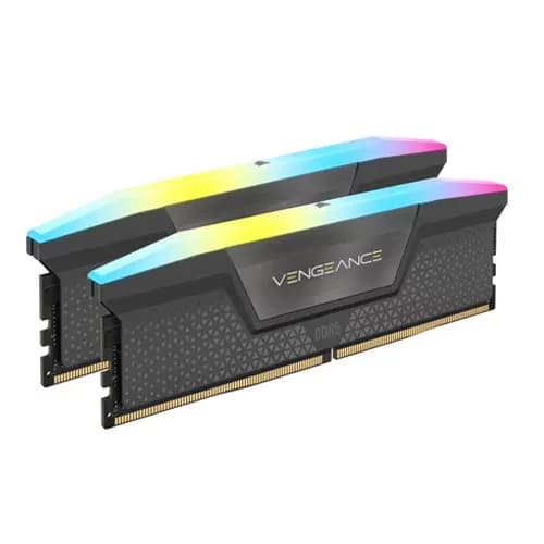 CORSAIR Vengeance RGB DDR5 RAM 64GB (2x32GB) 6000MHz CL40 RAM - Black