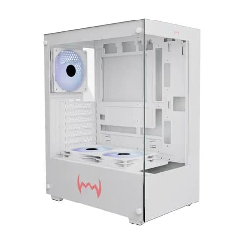Dawg X 430 ARGB ATX Mid Tower Case - White - 1