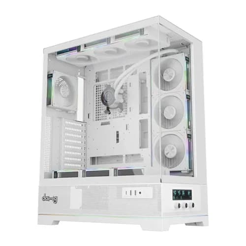 Dawg Y 990 ARGB E-ATX Mid Tower Case - White - 1