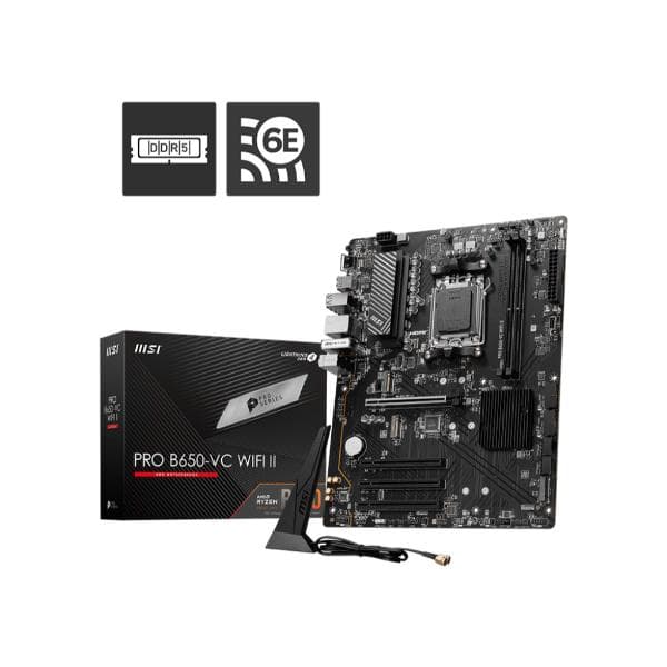MSI PRO B650-VC WIFI II AMD AM5 ATX Motherboard - 1
