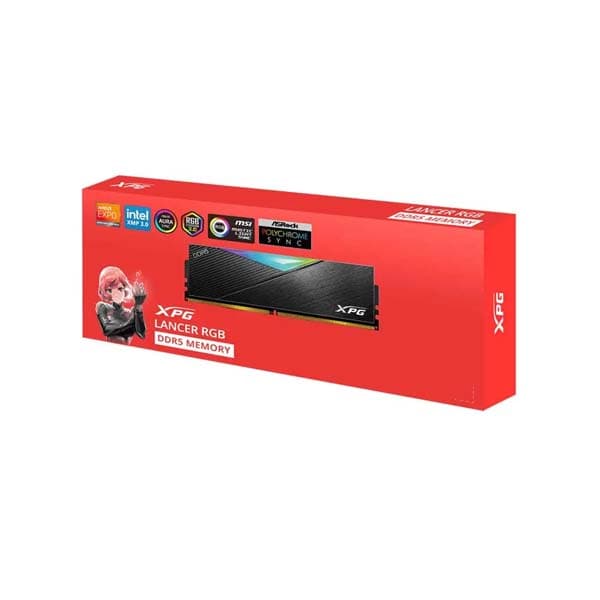 Adata XPG Lancer RGB 16GB (16GBx1) 6000MHz DDR5 CL48 Desktop RAM Black (AX5U6000C4816G-CLARBK) - 3