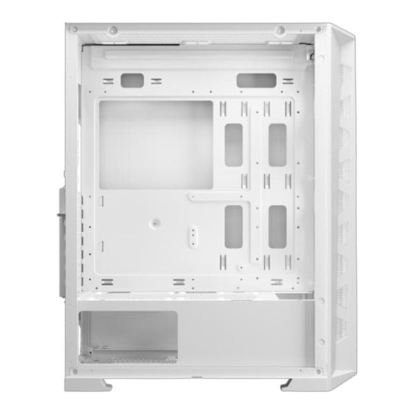 ICEMASTER Frosty Computer Case/Gaming Cabinet | Supports ATX, Micro-ATX, ITX, Motherboard | Pre- Installed 4 x 120mm ARGB Fans (White) - 4