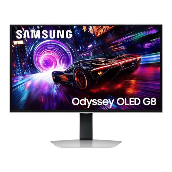 Samsung Odyssey QD-OLED G8 27-inch (68.5 cm) 4K 3840 x 2160 Glare Free Gaming Flat Monitor (LS27FG810SWXXL, Silver) - 1