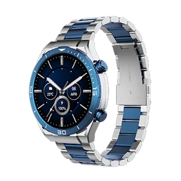 Noise NoiseFit Active 2 with Hypervision AMOLED Display SmartWatch, Upto 10 Days Battery, Premium Metal Build with Sleek Dial, BT Calling, Functional Crown, 100+ Sports Modes (Elite Blue) - 2