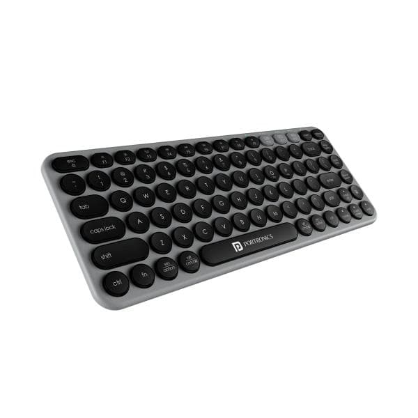 Portronics Bubble 2.0 wireless keyboard (Grey) - 1