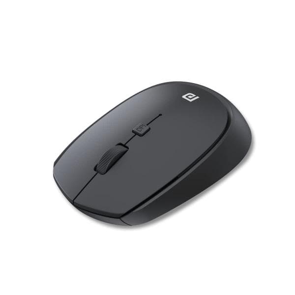 Portronics Toad 23 Wireless Optical Mouse with 2.4GHz, USB Nano Dongle, Optical Orientation, Click Wheel, Adjustable DPI(Black) - 1