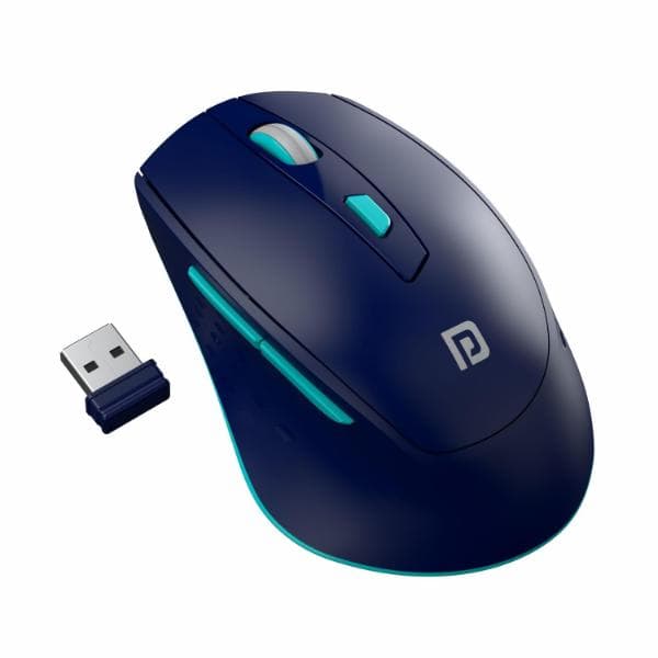 Portronics Toad 32 Wireless Mouse with 6 Buttons, 2.4 GHz Connectivity, 10m Working Range, Ergonomic Design, Adjustable Optical DPI, Auto Power Saving, for Laptop & PC (Black) - 2