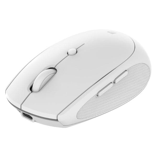 Portronics Toad III Wireless Mouse with Bluetooth & 2.4 GHz Dual Connectivity, Rechargeable, 6 Buttons, Adjustable DPI, Silicon Grip & Ergonomic Design for PC, Laptop, Mac (Black) - 2