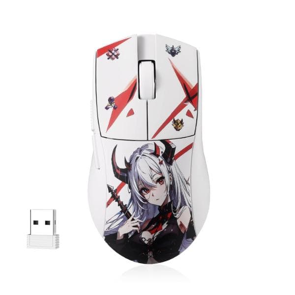 Redragon M916AK PRO 3-Mode Anime Gaming Mouse, 42G Ultra-Light 26K DPI Gaming Mouse w/Ergonomic Natural Grip Build, Full Programmable Buttons, Software Supports DIY Keybinds & DPI - 1