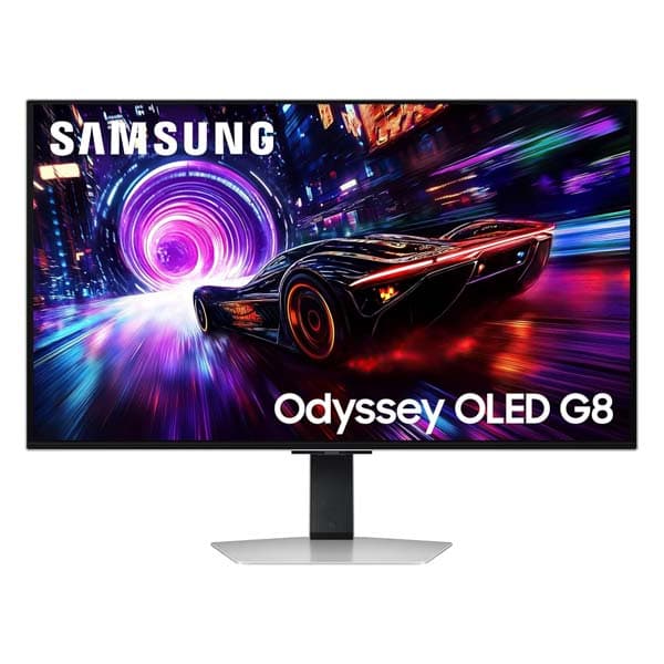 Samsung Odyssey QD-OLED G8 32-inch (80 cm) 4K 3840 x 2160 Glare Free Gaming Flat Monitor, OLED Safeguard+, 240Hz, 0.03ms, FreeSync Premium Pro, HDR10+ Gaming, HAS (LS32FG810SWXXL, Silver) - 1