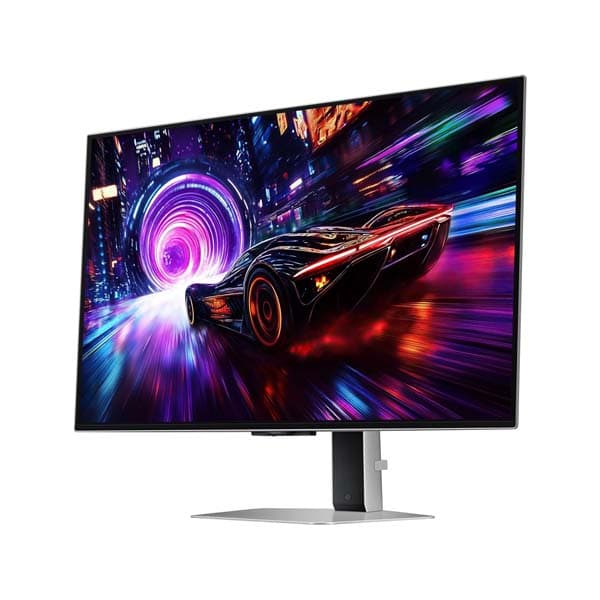 Samsung Odyssey QD-OLED G8 32-inch (80 cm) 4K 3840 x 2160 Glare Free Gaming Flat Monitor, OLED Safeguard+, 240Hz, 0.03ms, FreeSync Premium Pro, HDR10+ Gaming, HAS (LS32FG810SWXXL, Silver) - 2