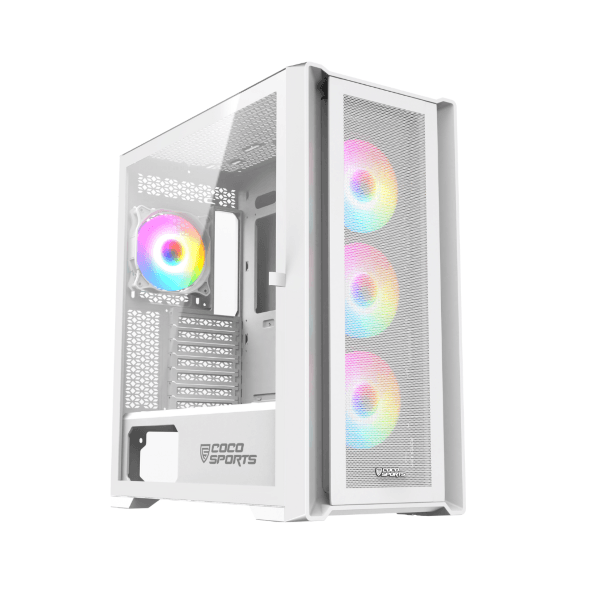 Coconut RAMPAGE 5000D Gaming Cabinet - White
