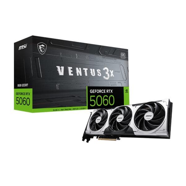 MSI RTX 5060 Ventus 3X OC 8GB GDDR7 Graphics Card - 1