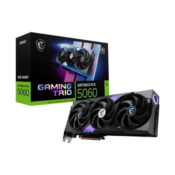 MSI RTX 5060 Gaming Trio OC 8GB GDDR7 Graphics Card