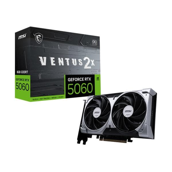 MSI RTX 5060 Ventus 2X OC 8GB GDDR7 Graphics Card - 1