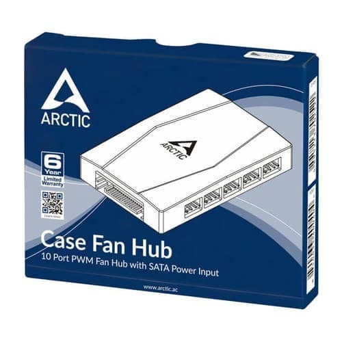 Arctic 10 Port PWM Cabinet Fan Hub with SATA Power (Black) - 6